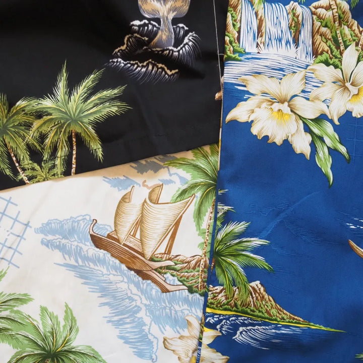 Island Voyage White Hawaiian Cotton Shirt - Made in Hawaii