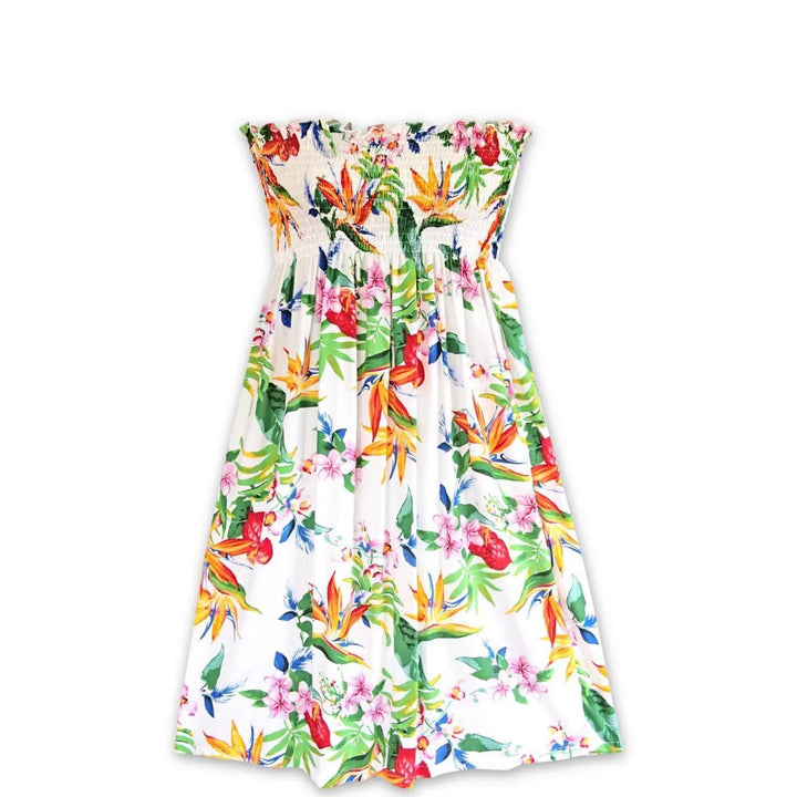 Jungle White Moonkiss Hawaiian Dress - Made in Hawaii