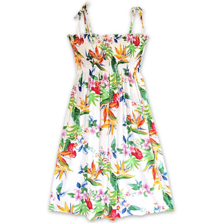 Jungle White Moonkiss Hawaiian Dress - Made in Hawaii