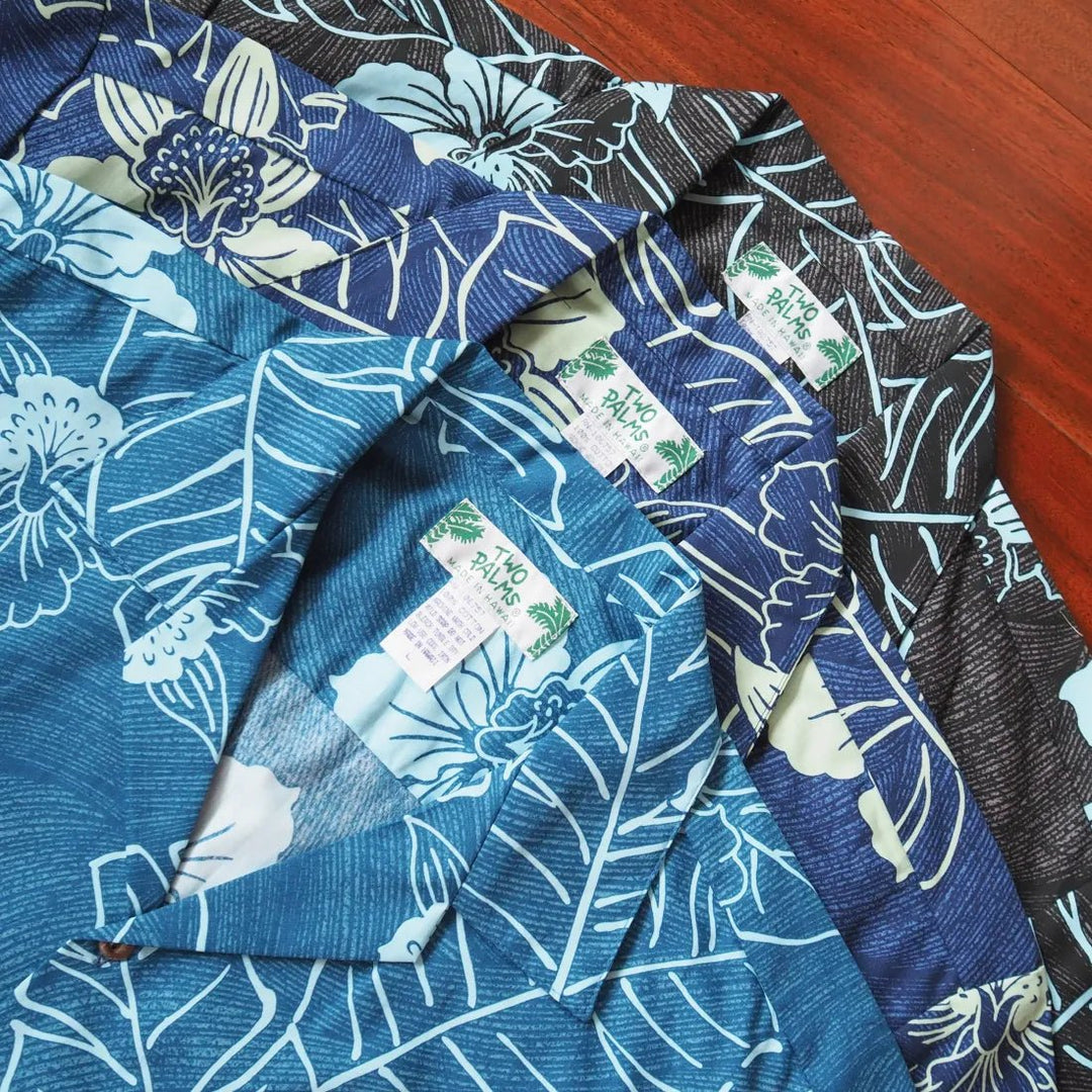 Ka'anapali Aqua Hawaiian Cotton Shirt – Authentic Hawaiian Cotton Men's Shirts by Lavahut