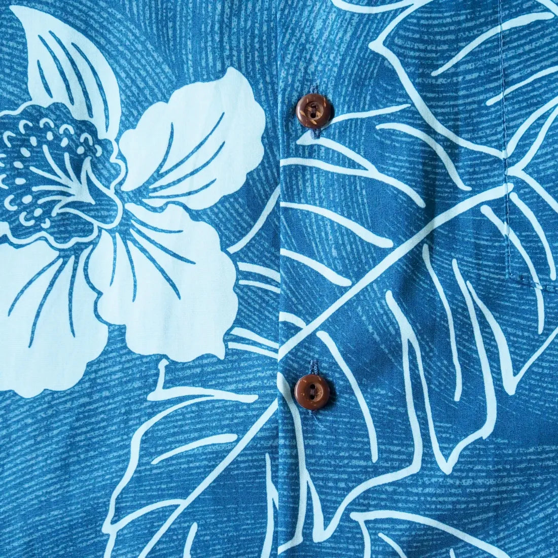 Ka’anapali Aqua Hawaiian Cotton Shirt - Made in Hawaii