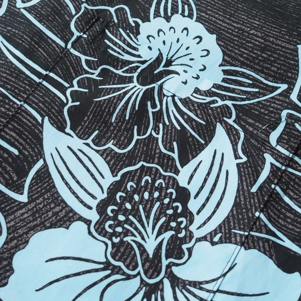 Ka'anapali Black Hawaiian Cotton Shirt – Authentic Hawaiian Cotton Men's Shirts by Lavahut
