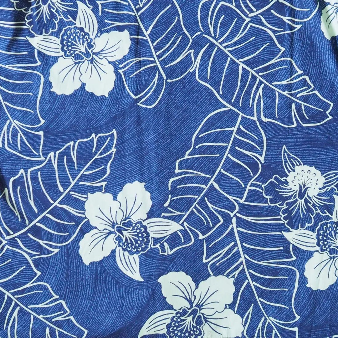 Ka'anapali Blue Hawaiian Cotton Shirt – Authentic Hawaiian Cotton Men's Shirts by Lavahut