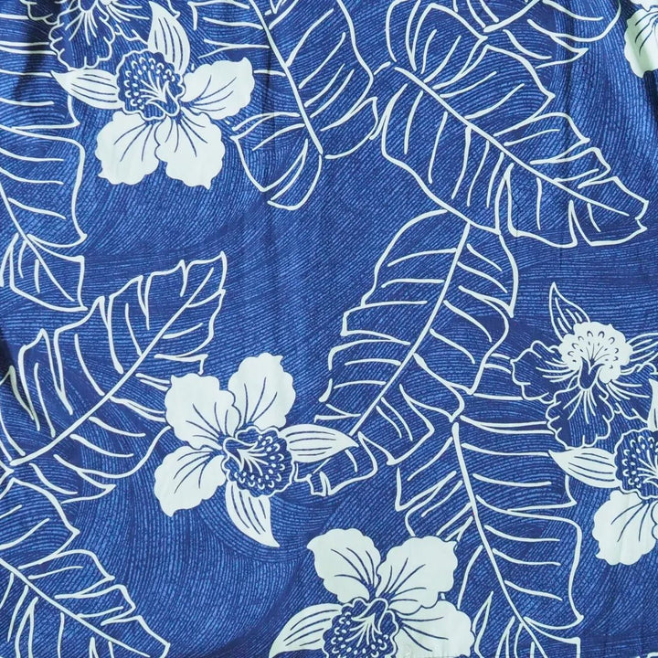 Ka'anapali Blue Hawaiian Cotton Shirt – Authentic Hawaiian Cotton Men's Shirts by Lavahut