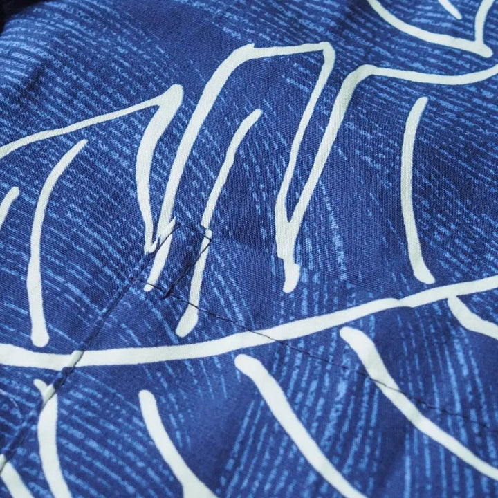 Ka'anapali Blue Hawaiian Cotton Shirt – Authentic Hawaiian Cotton Men's Shirts by Lavahut