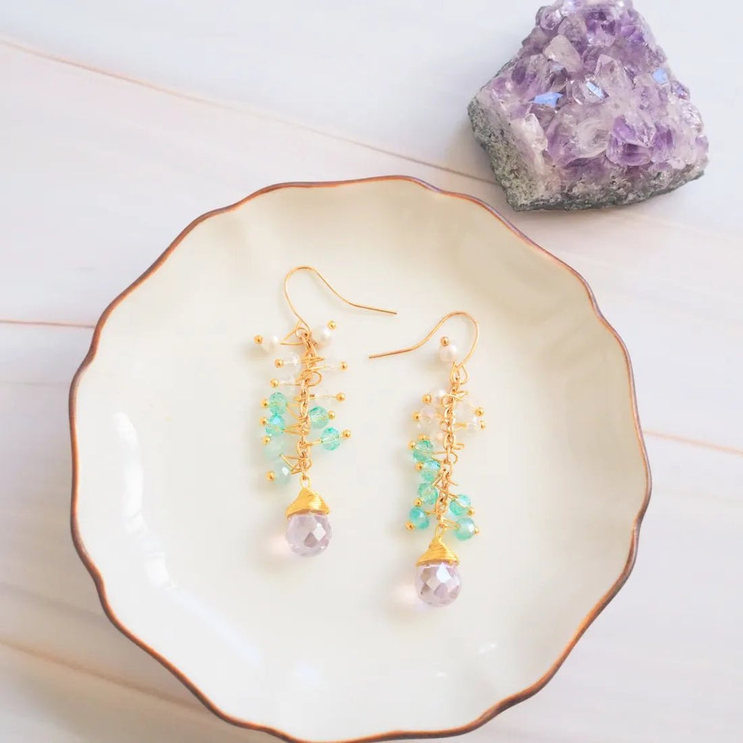 Kai Nalu Gem Drops Earrings – Authentic Hawaiian Earrings by Lavahut