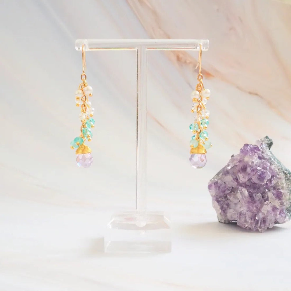 Kai Nalu Gem Drops Earrings – Authentic Hawaiian Earrings by Lavahut