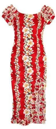 Kaimuki Red Lani Hawaiian Dress - Women’s Dress
