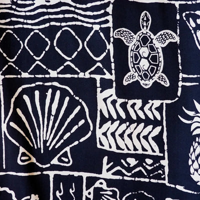 Kaka’ako Black Hawaiian Rayon Shirt - Made In Hawaii