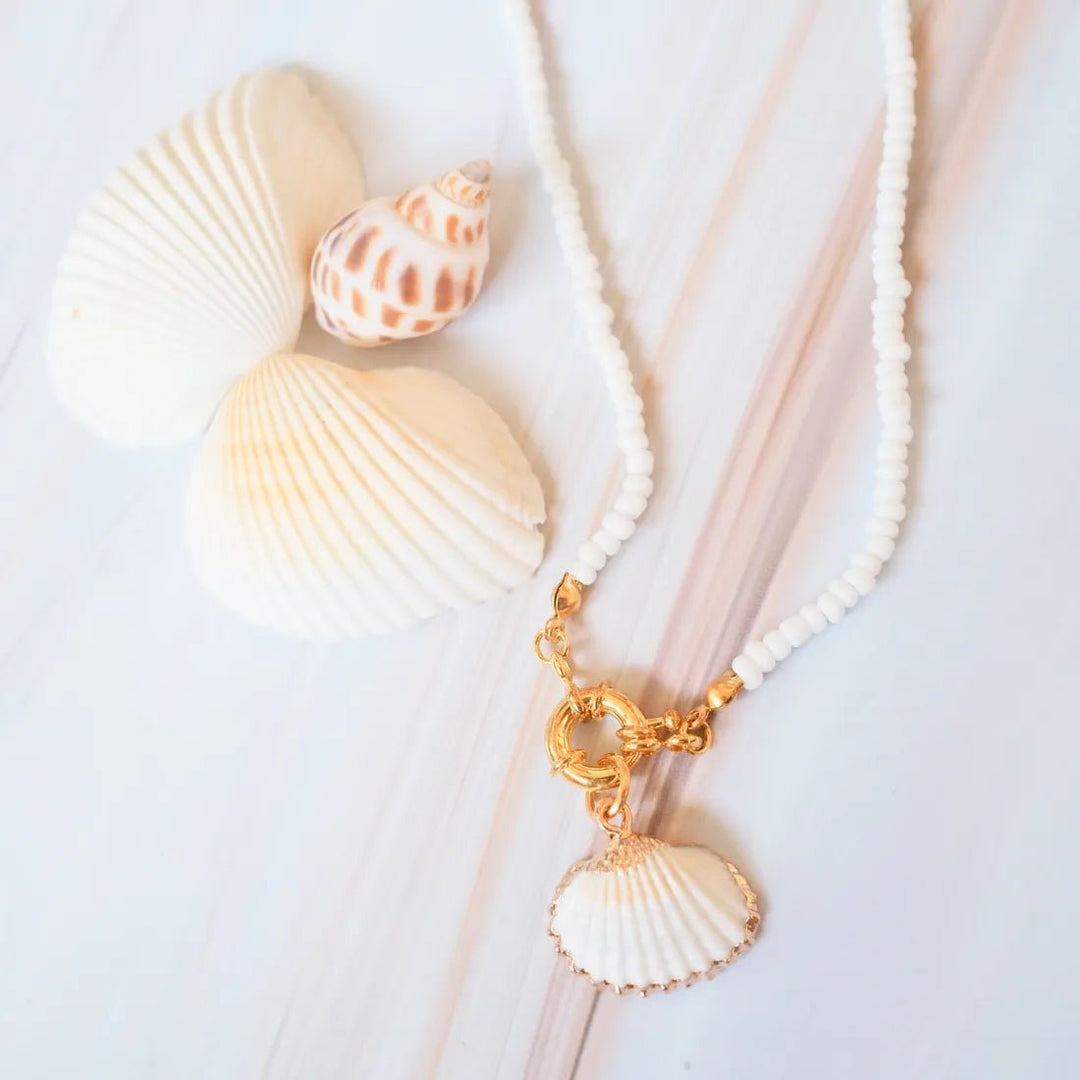 Kama'ole Seashell & Beads Necklace – Authentic Hawaiian Necklaces by Lavahut