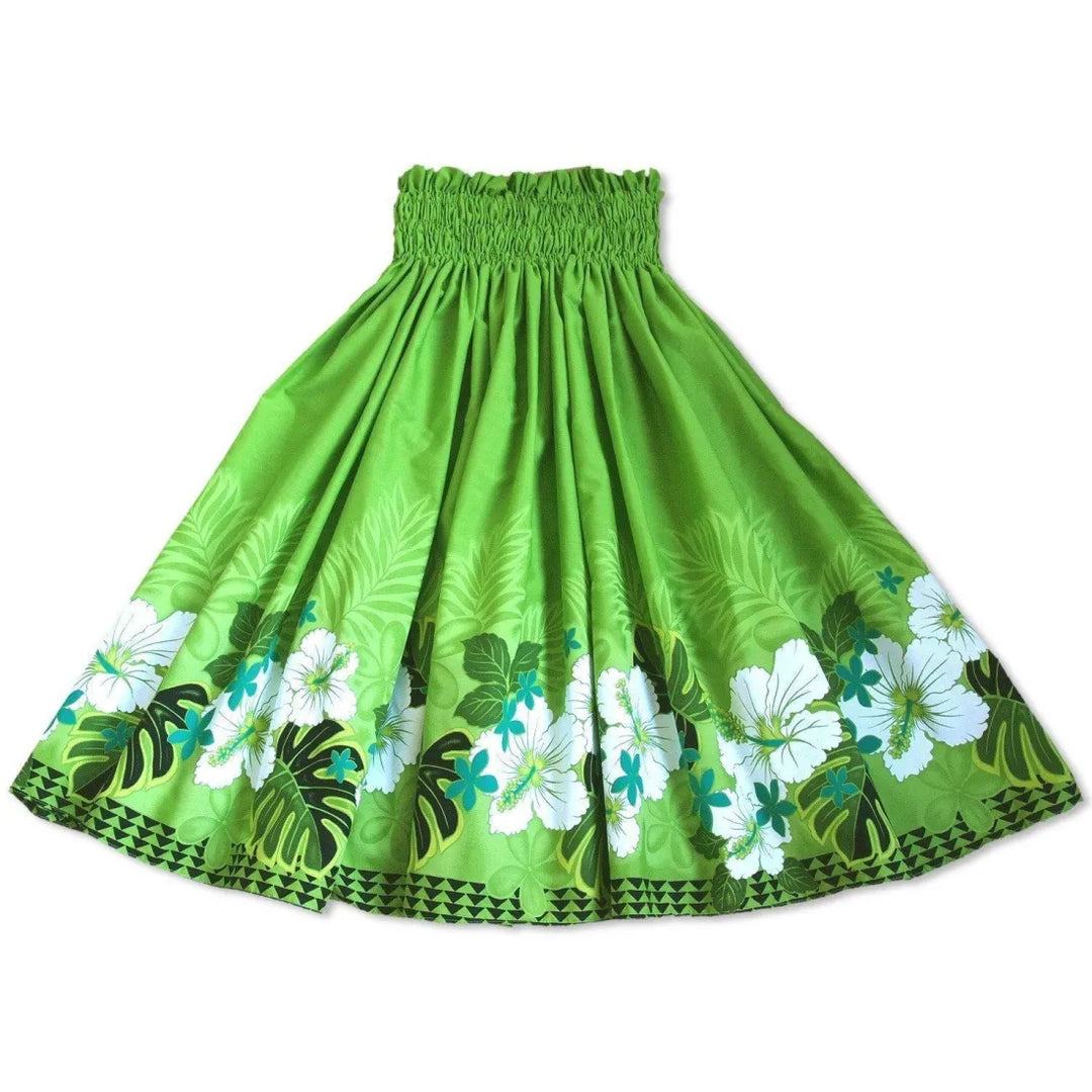 Kauai Green Single Pa’u Hawaiian Hula Skirt - Made in Hawaii