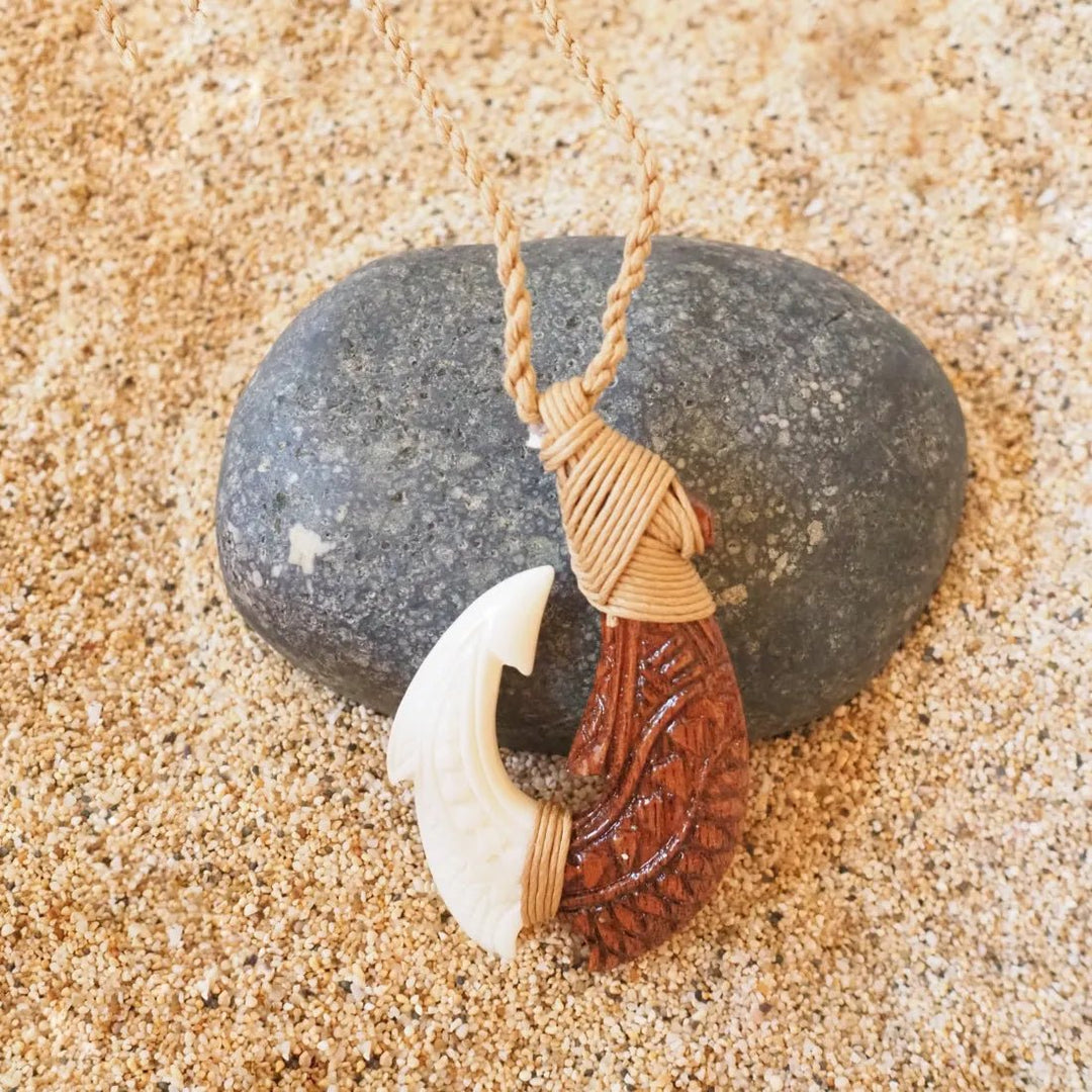 Kaunaoa Fish Hook Necklace – Authentic Hawaiian Necklaces by Lavahut