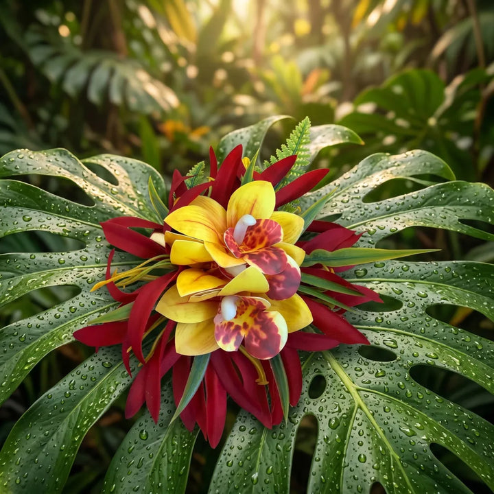 Keala Red Flower Hair Clip - Made in Hawaii