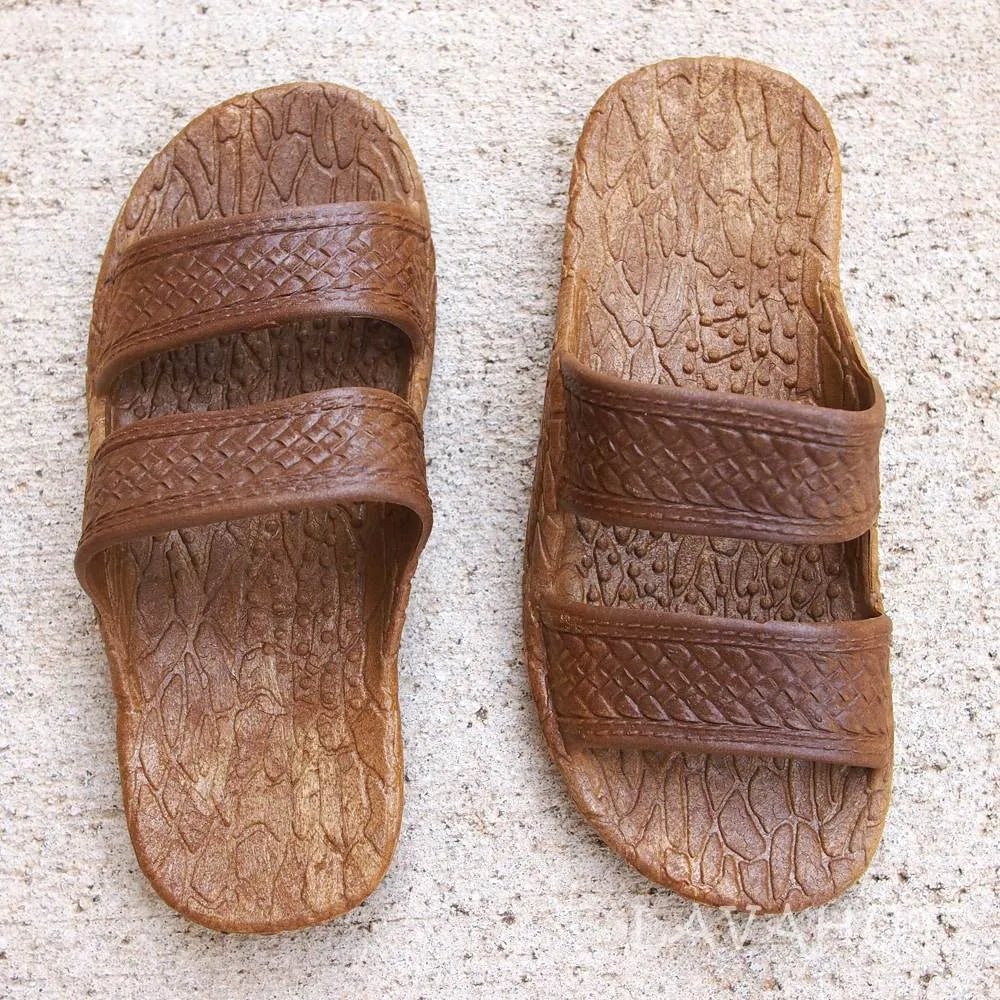 Kids Brown Jandals® - Pali Hawaii Sandals – Authentic Hawaiian Hawaiian Sandals by Lavahut