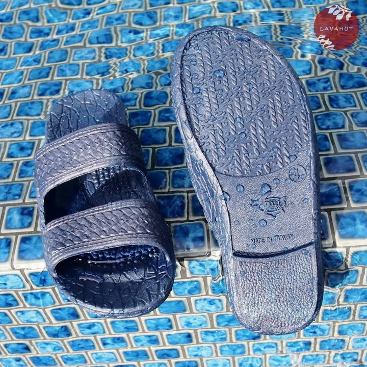 Kids Navy Blue Jandals® - Pali Hawaii Sandals - Made in Hawaii