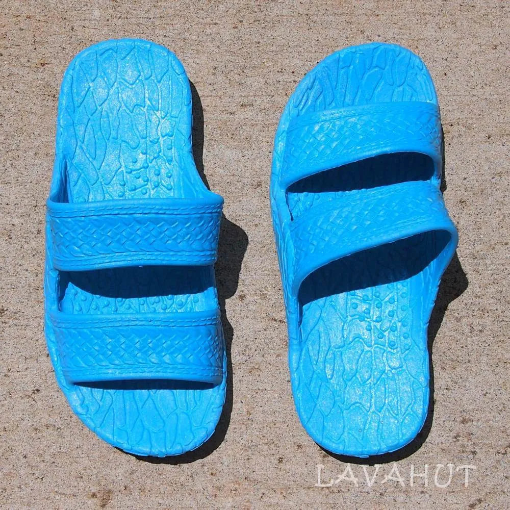 Kids Sky Blue Jandals® - Pali Hawaii Sandals - Made in Hawaii