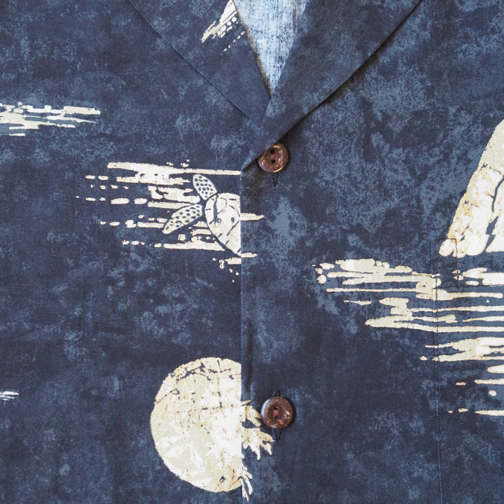 Kilauea Grey Hawaiian Rayon Shirt Made in Hawaii