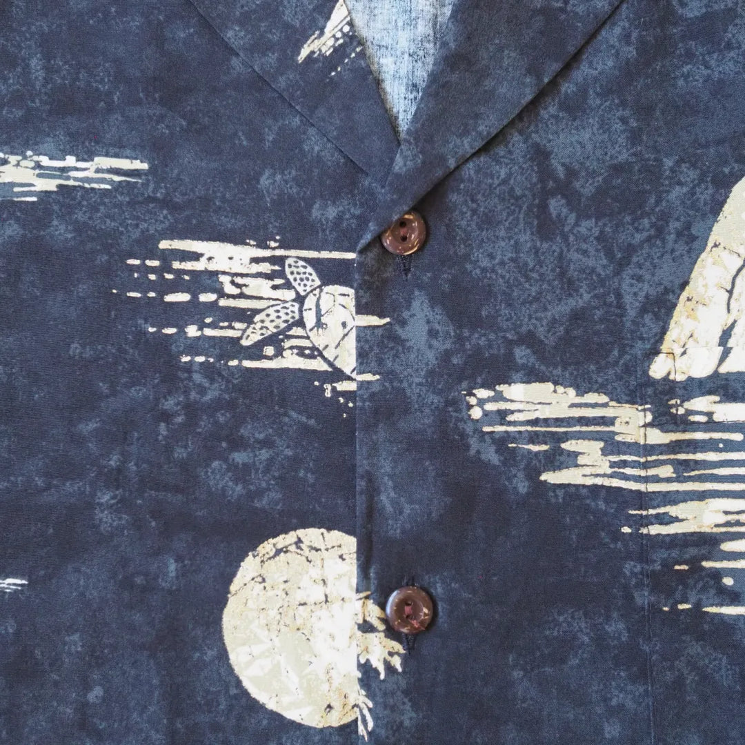 Kilauea Grey Hawaiian Rayon Shirt - Made in Hawaii