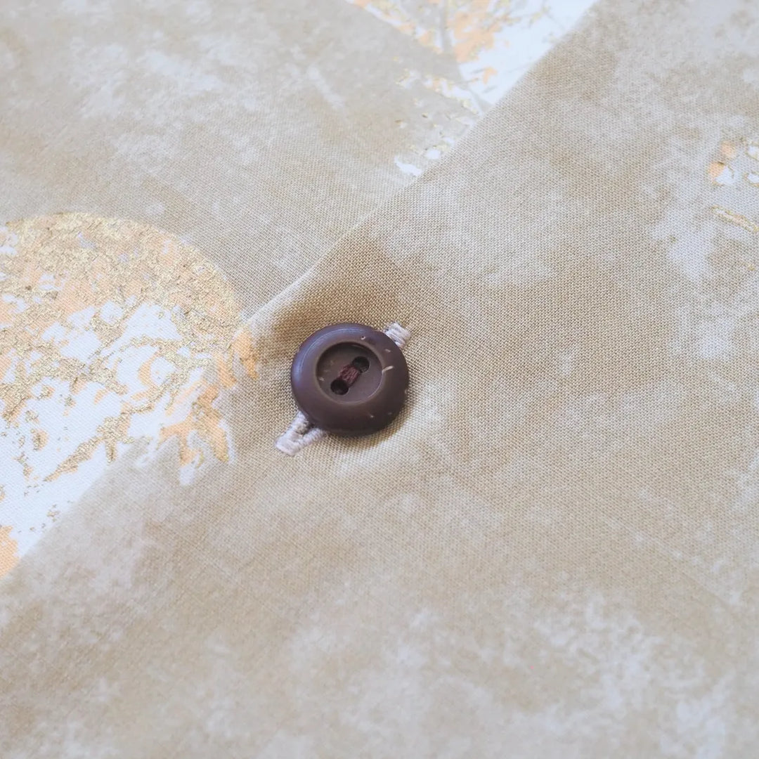 Kilauea Tan Hawaiian Rayon Shirt - Made in Hawaii