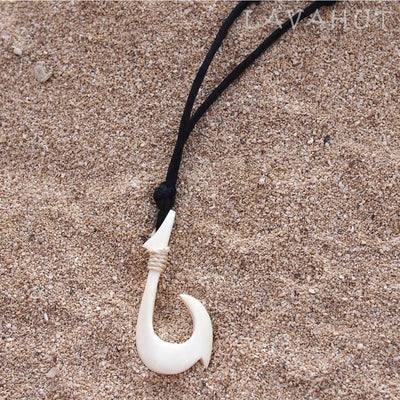 Kuhio Fish Hook Hawaiian Necklace  Symbol of Good Fortune & Strength in  Hawaii – Lavahut
