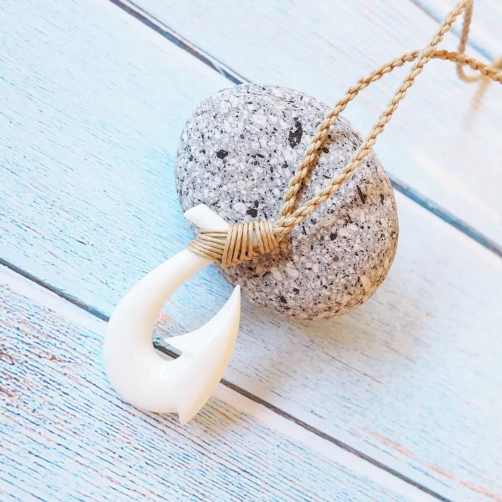 Kuhio Fish Hook Hawaiian Necklace – Authentic Hawaiian Necklaces by Lavahut