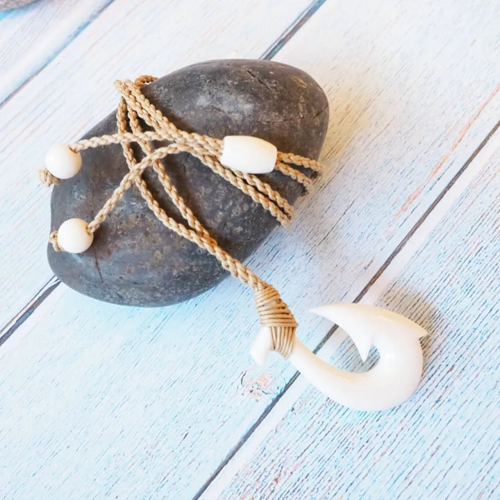 Kuhio Fish Hook Hawaiian Necklace – Authentic Hawaiian Necklaces by Lavahut