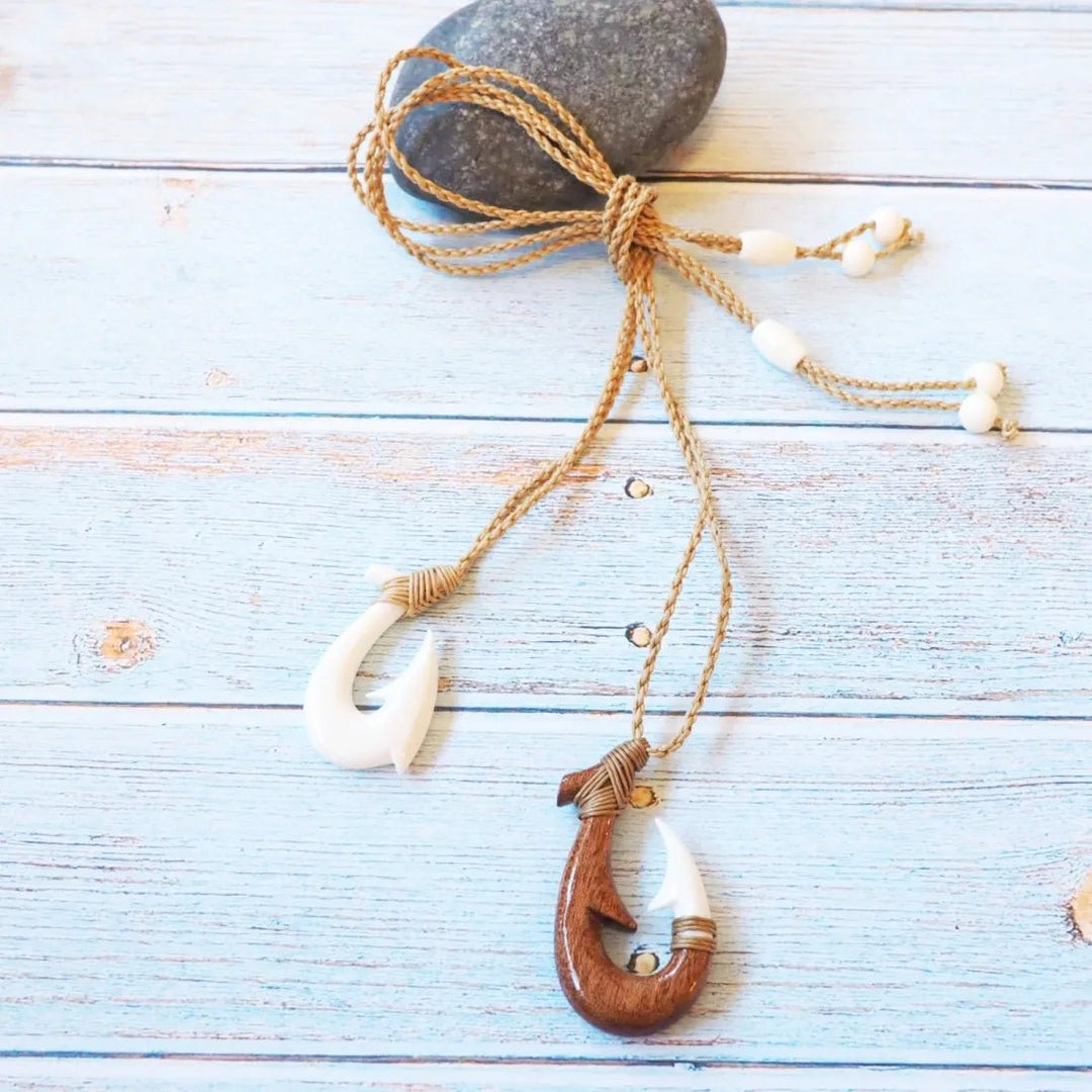 Kuhio Fish Hook Hawaiian Necklace – Authentic Hawaiian Necklaces by Lavahut