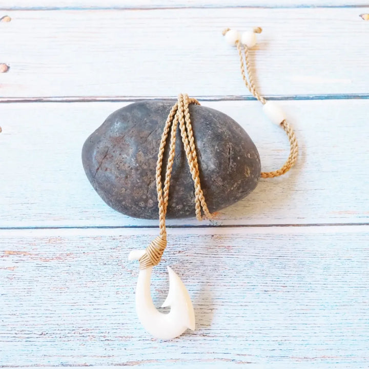 Kuhio Fish Hook Hawaiian Necklace - Made in Hawaii