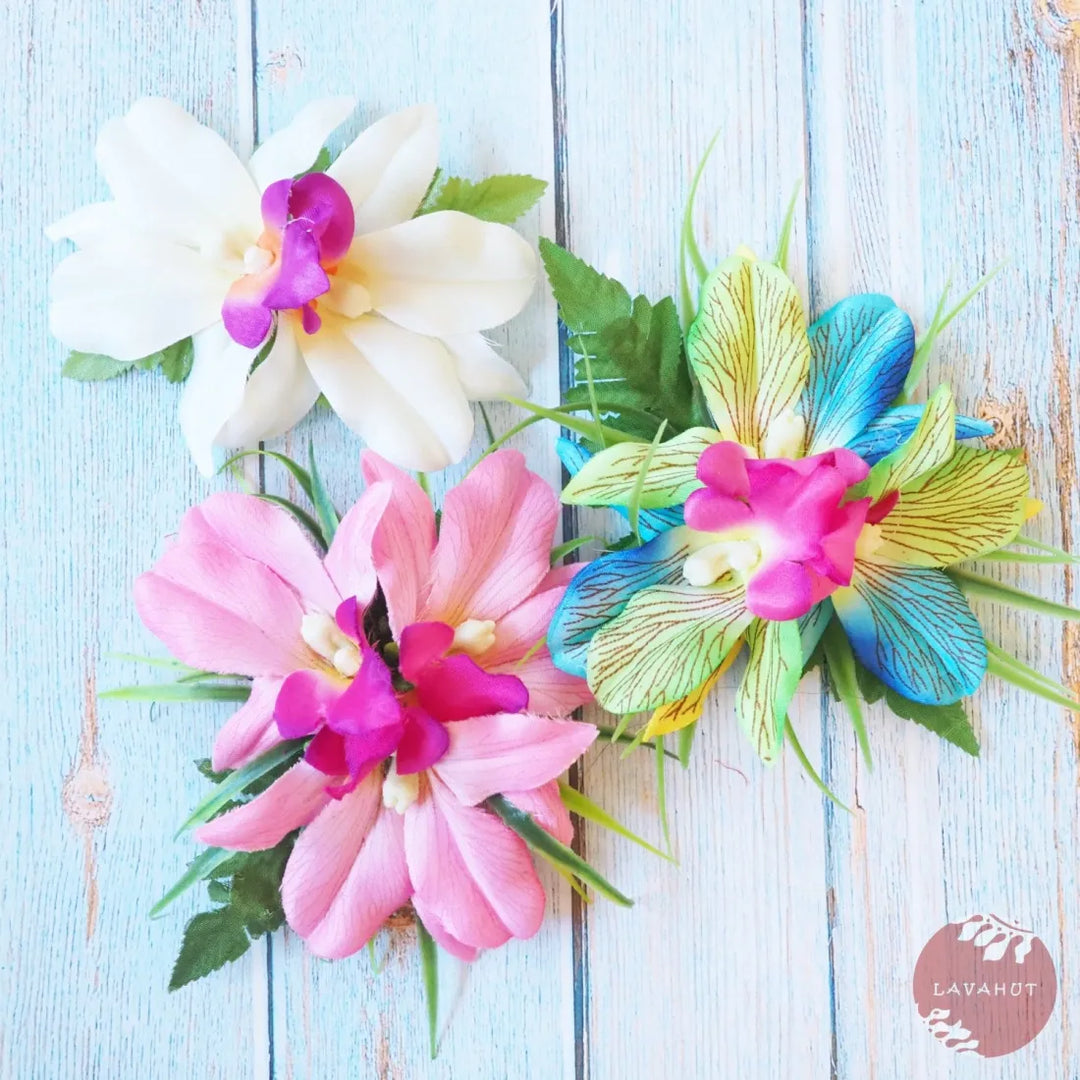 Kula Pink Hawaiian Flower Hair Clip - Made in Hawaii