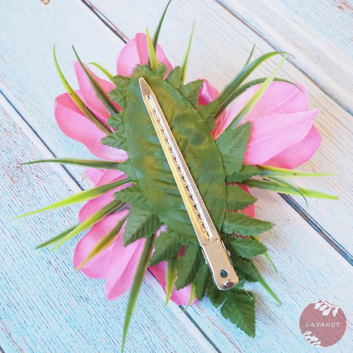 Kula Pink Hawaiian Flower Hair Clip - Made in Hawaii