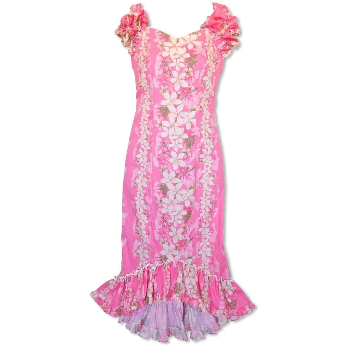 Kuulei Pink Niihau Hawaiian Muumuu Dress - Made In Hawaii
