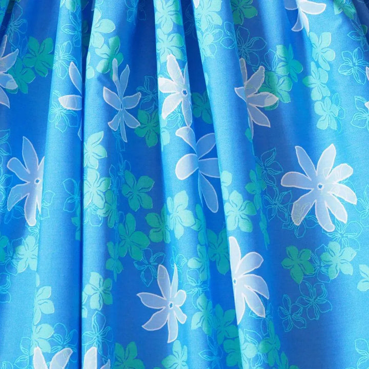 Lagoon Blue Single Pa’u Hawaiian Hula Skirt - Made in Hawaii