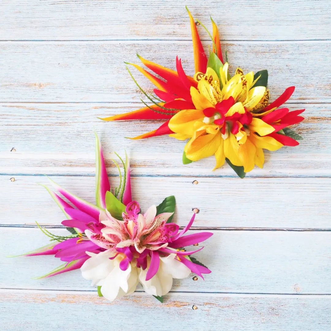Laka Purple Hawaiian Flower Hair Clip – Authentic Hawaiian Hair Accessories by Lavahut