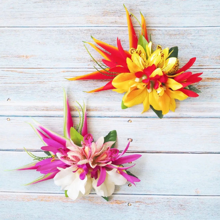 Laka Purple Hawaiian Flower Hair Clip – Authentic Hawaiian Hair Accessories by Lavahut