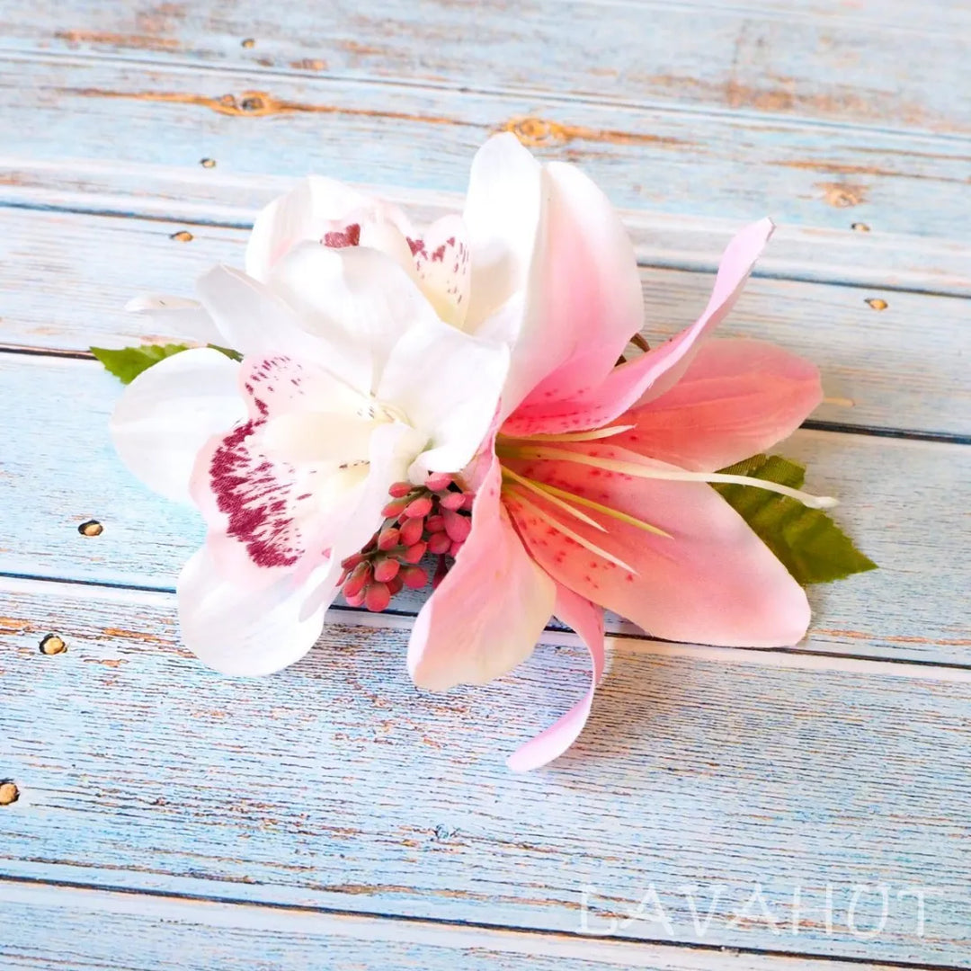 Lani Hawaiian Flower Hair Clip - Made in Hawaii