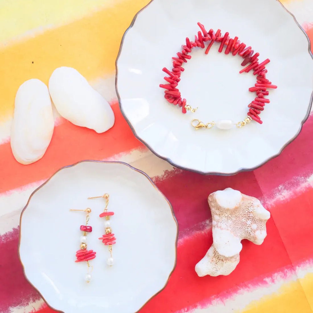 Lani Ula Red Bracelet – Authentic Hawaiian Necklaces by Lavahut