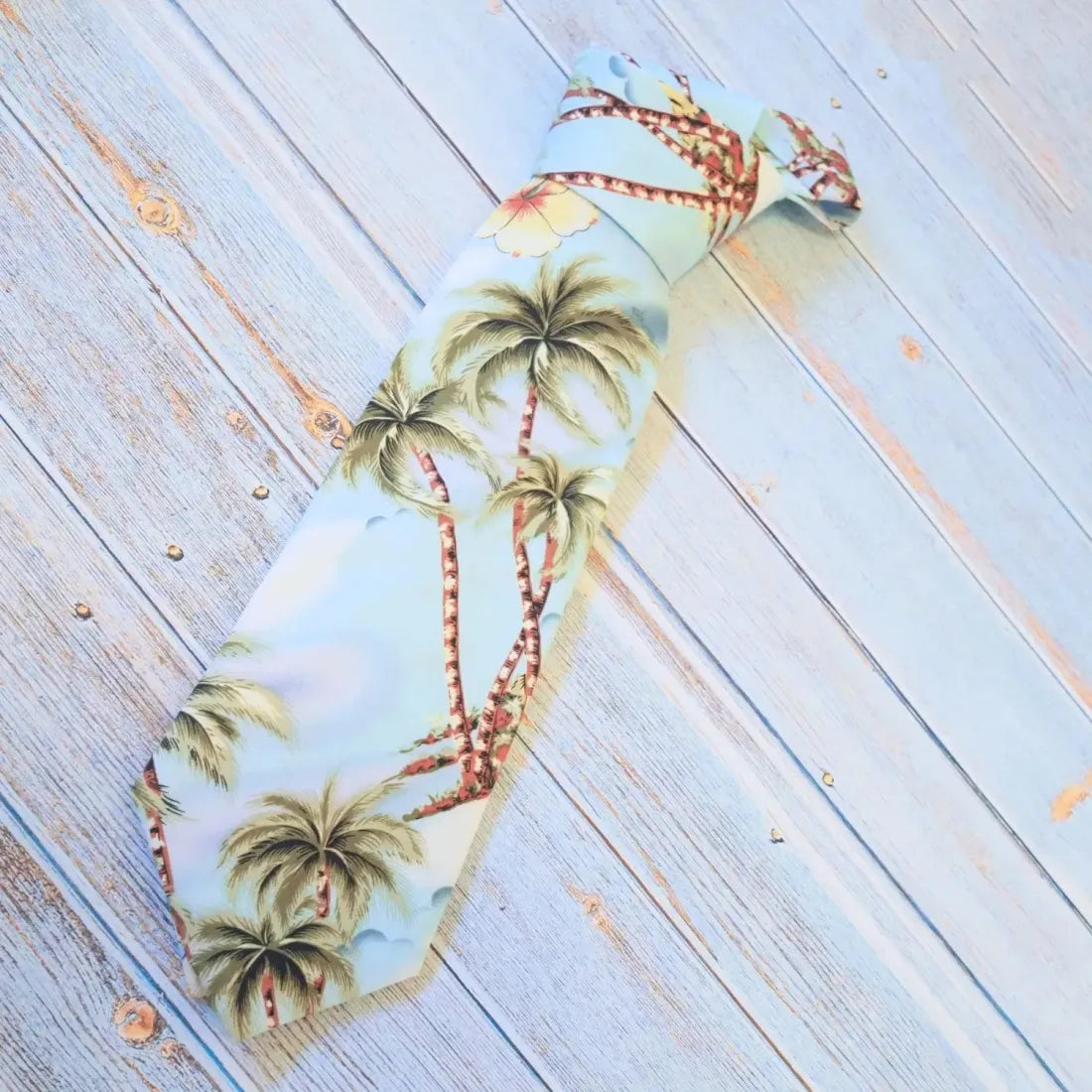 Lanikai Blue Hawaiian Necktie - Made In Hawaii