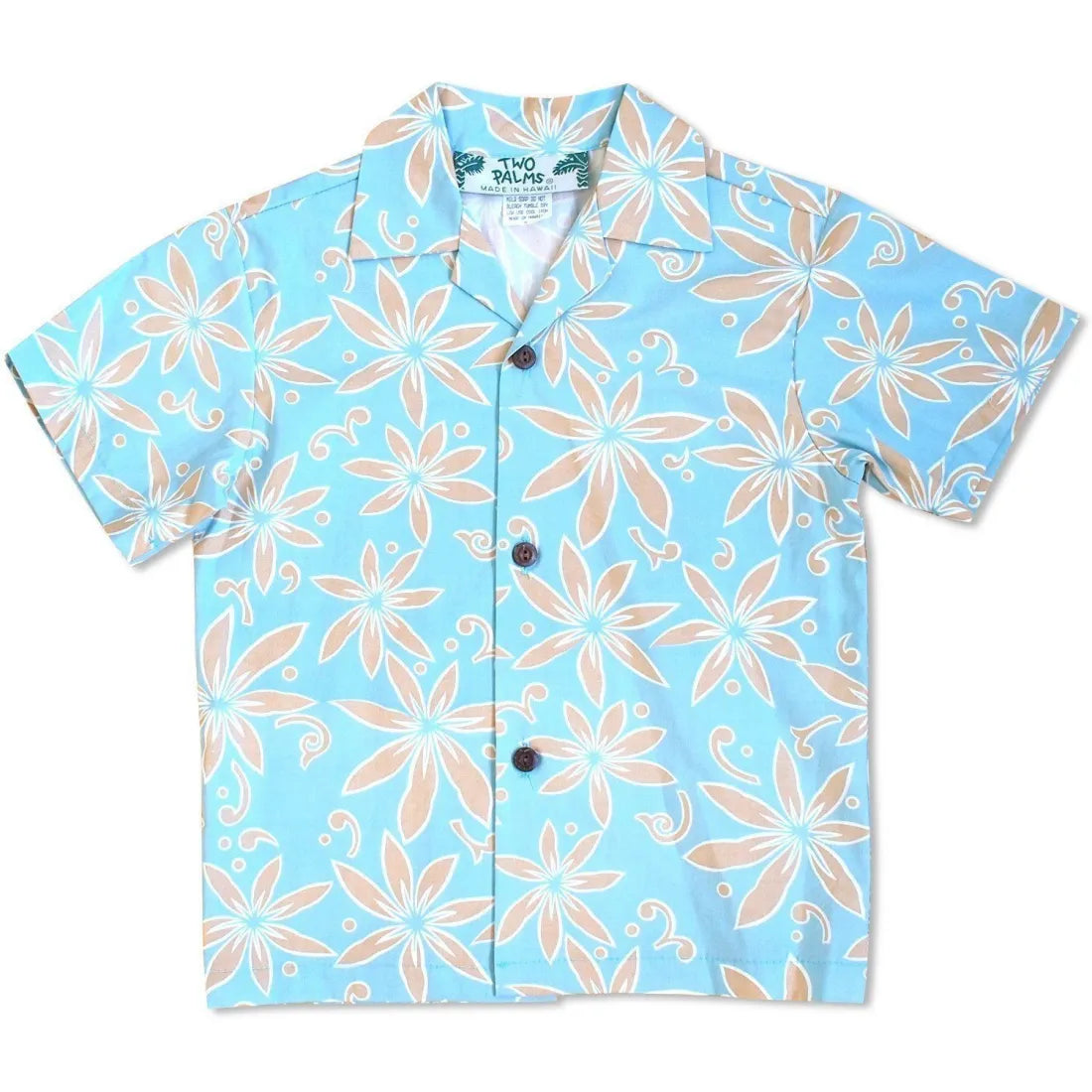 Lanikai Tan Hawaiian Boy Shirt - Made In Hawaii