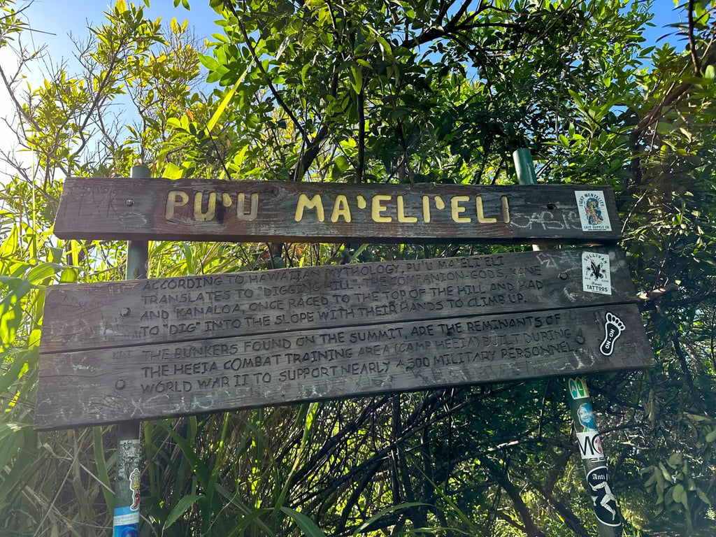 Pu'u Ma'eli'eli trail in Kaneohe