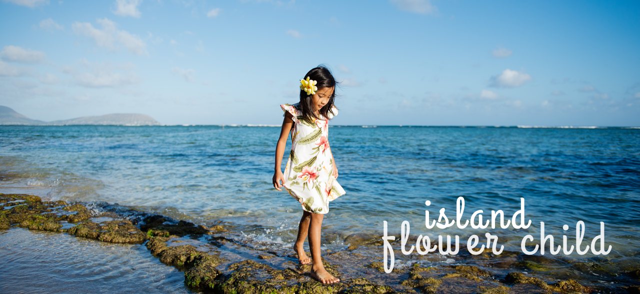 Girl's Hawaiian Floral Summer Dresses