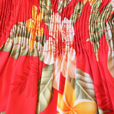 Makaha Red Sunkiss Hawaiian Girl Dress