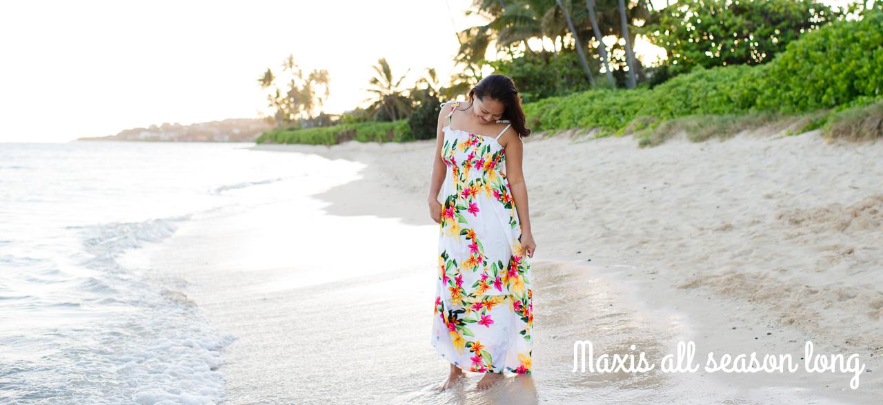 Hawaiian Maxi Floral Summer Dress
