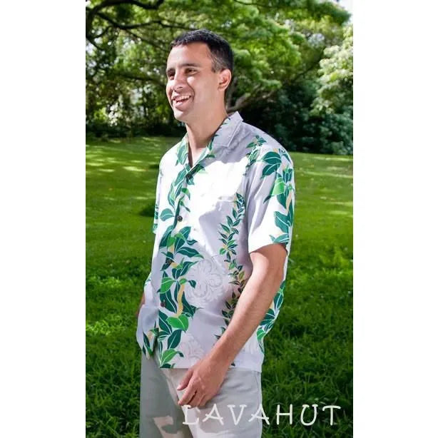 Lei of Aloha Hawaiian Cotton Blend Shirt - Made in Hawaii