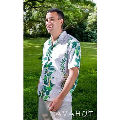 Lei Of Aloha Hawaiian Cotton Blend Shirt - Made In Hawaii