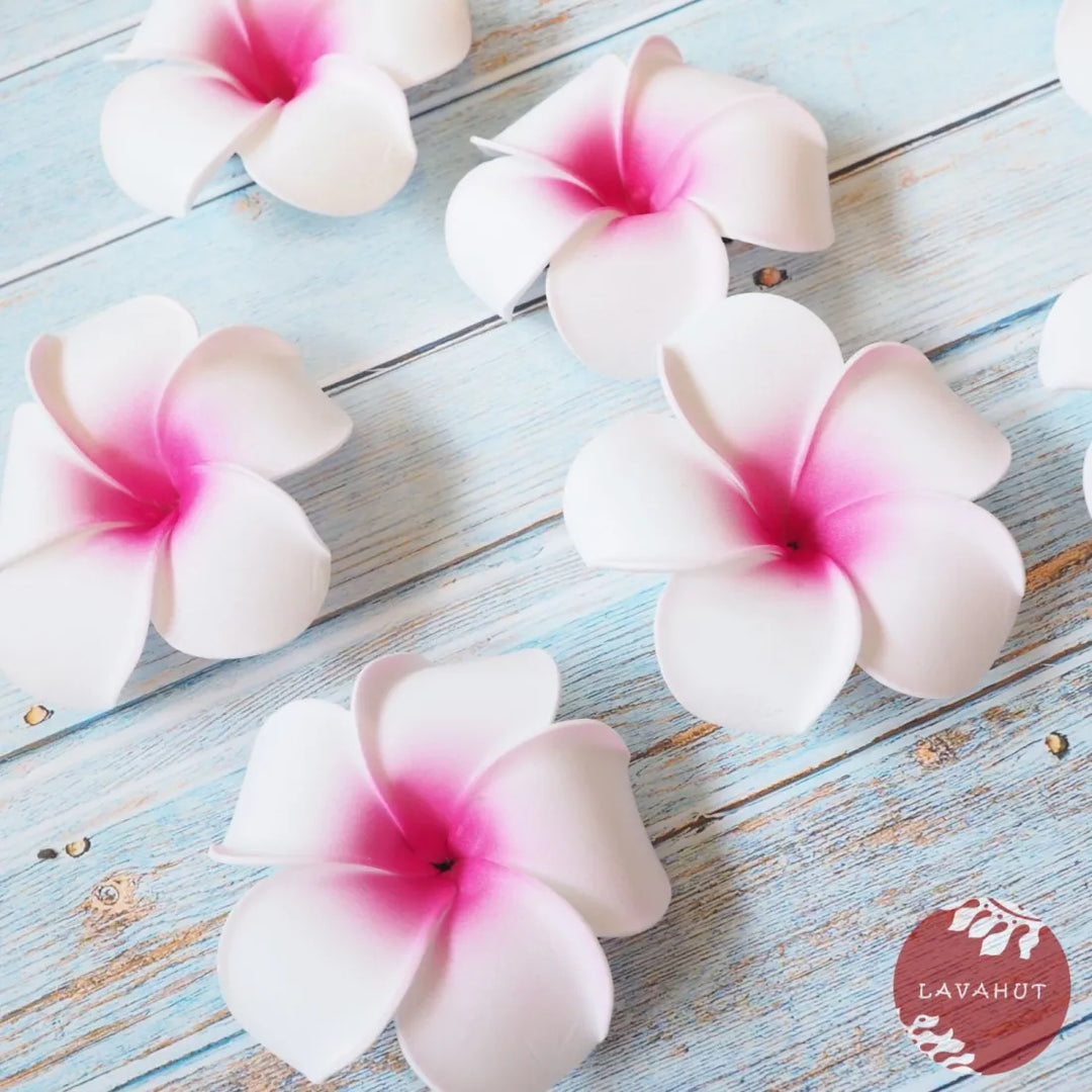 Light Pink Lucky Plumeria Flower Hair Clip - Made in Hawaii