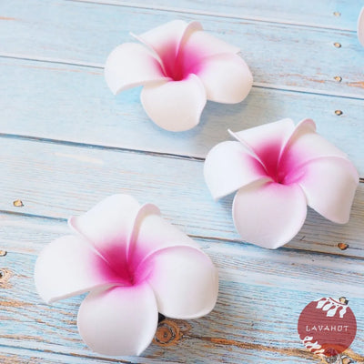Light Pink Lucky Plumeria Flower Hair Clip - Made In Hawaii