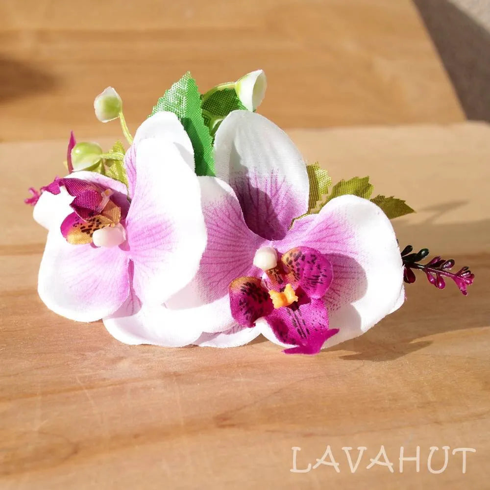 Lilac Orchid Joy Hawaiian Hair Comb - Made In Hawaii