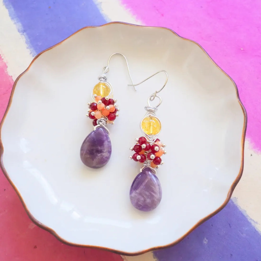 Lilikoi Gem Drop Earrings - Made in Hawaii