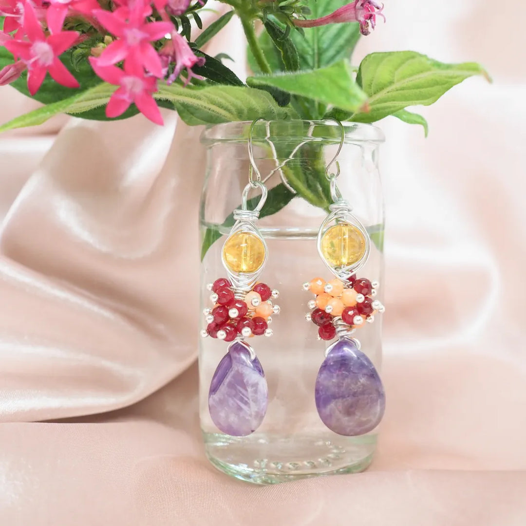 Lilikoi Gem Drop Earrings - Made in Hawaii