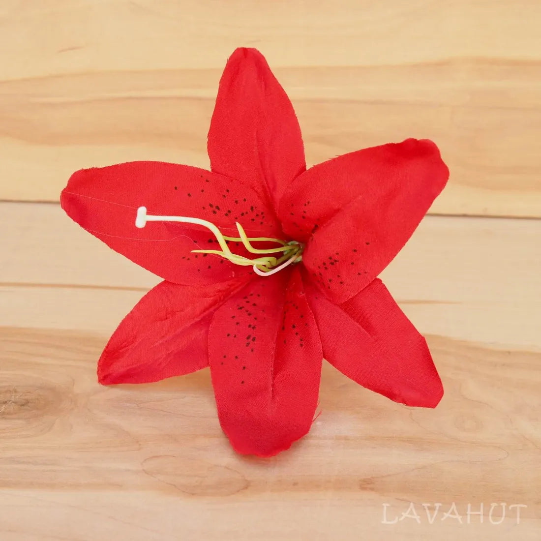 Lily Red Flower Ear Stick - Made In Hawaii
